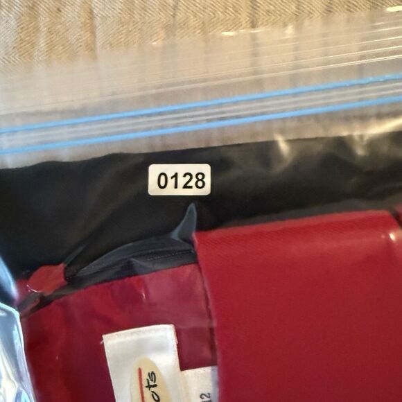 Talbots Sheath Dress Sz 12 Black Red 100% Wool Vintage Classic Holiday Dressy - Picture 13 of 13